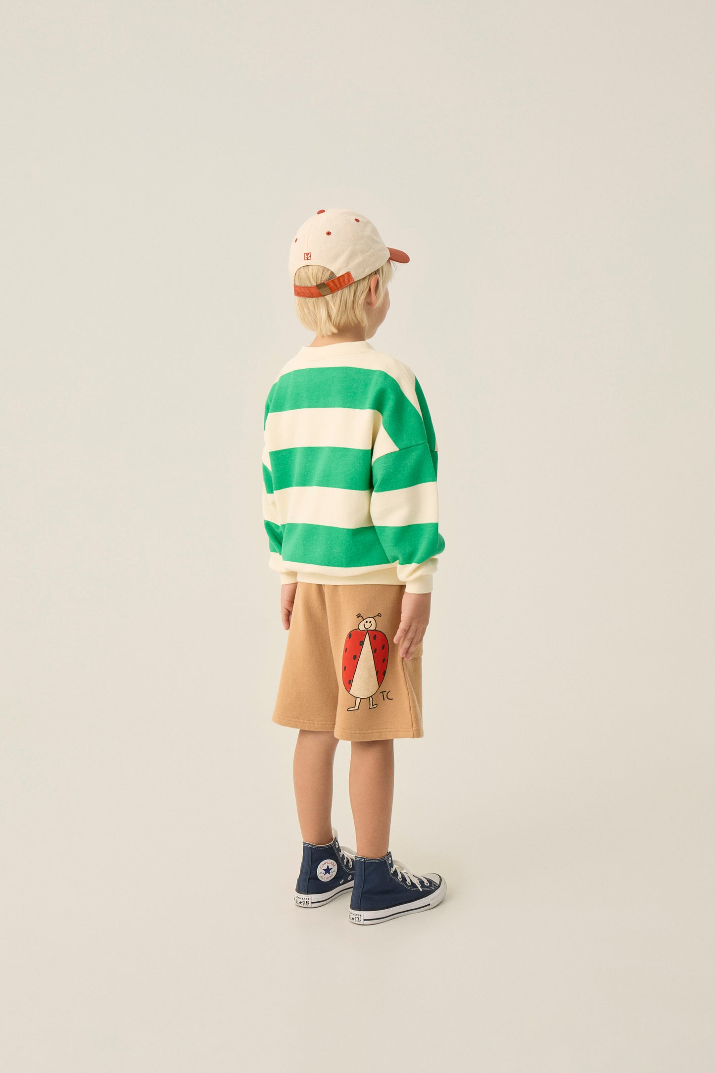Sudadera rayas verdes pantalon trasera
