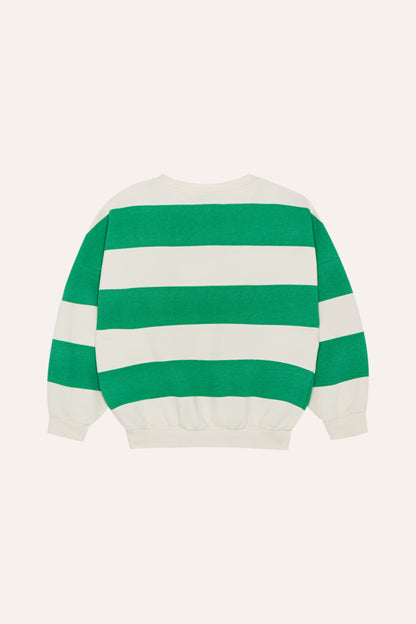 Sudadera rayas verdes trasera