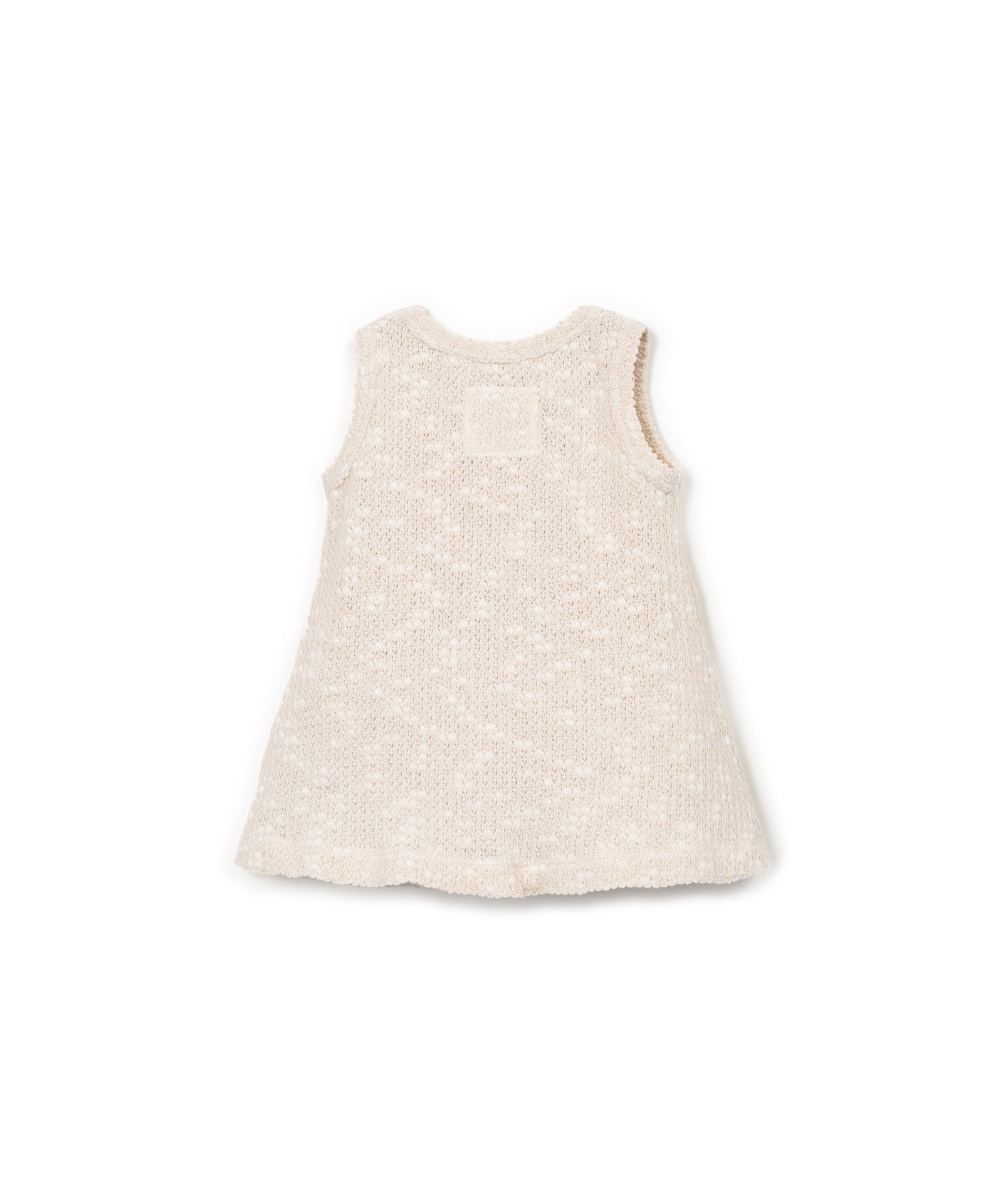VESTIDO PIQUE FANTASIA BLANCO TRASERA