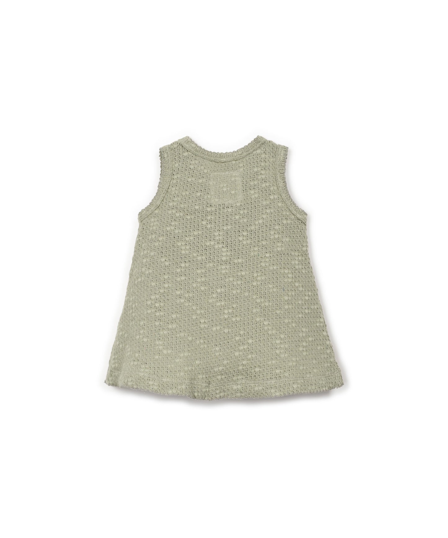 Vestido pique fantasia trasera