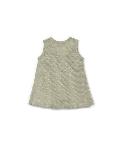 Vestido pique fantasia trasera