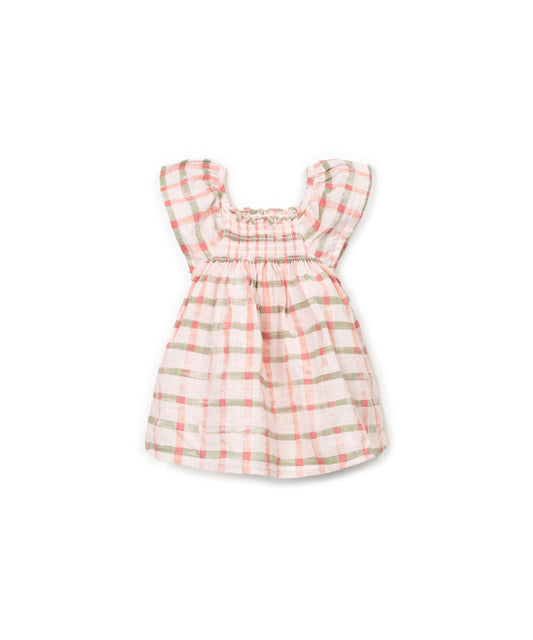Vestido tejido estampado delantera