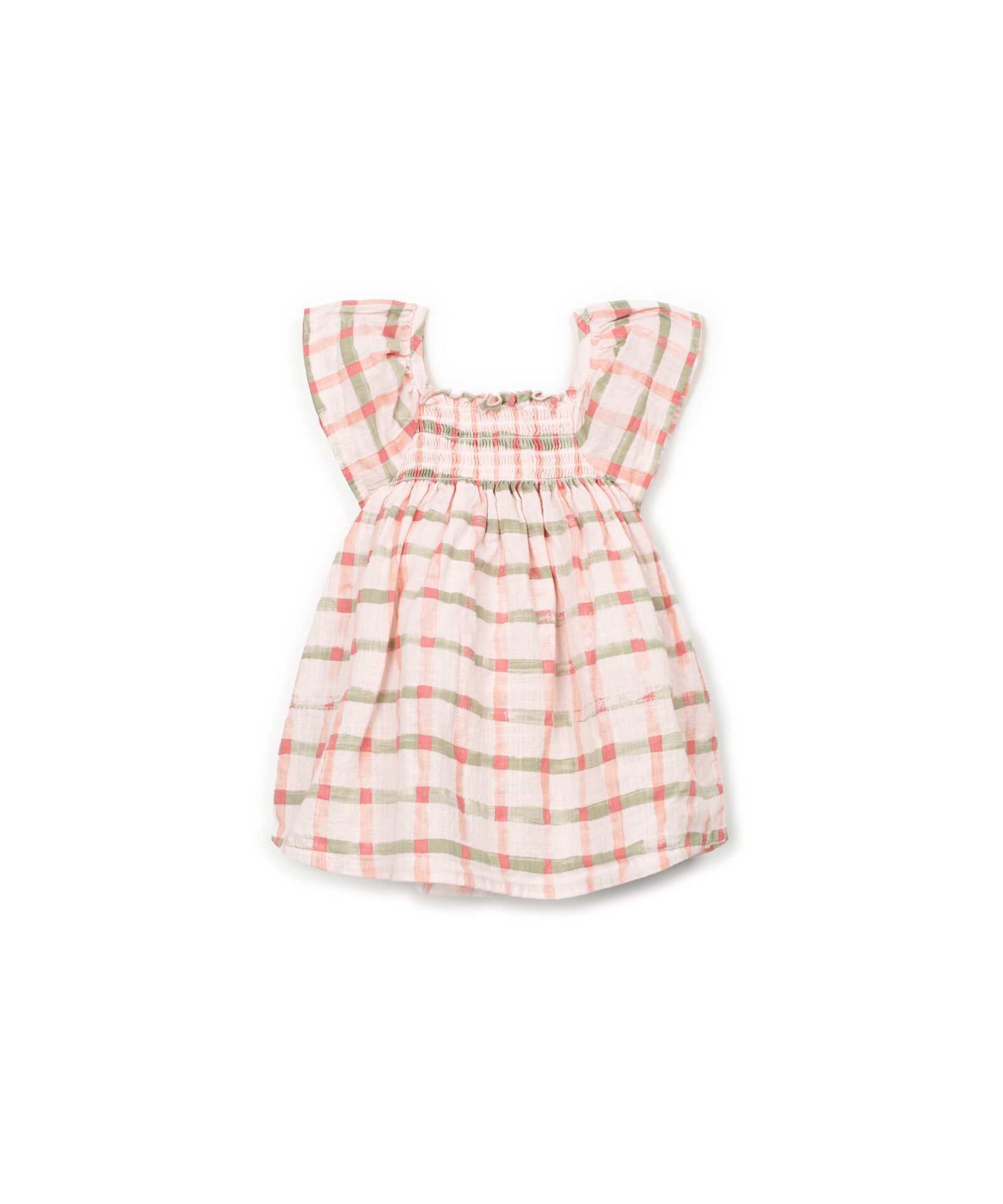 Vestido tejido estampado trasera