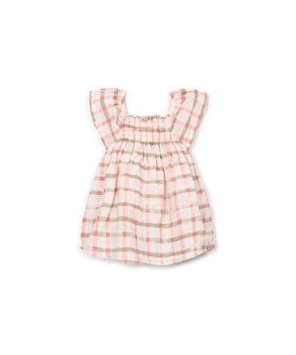 Vestido tejido estampado trasera