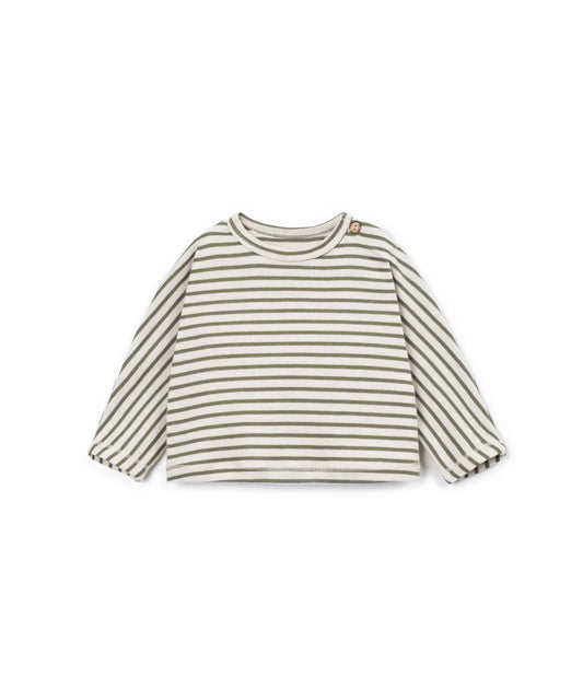 Camiseta Bebé Algodón Orgánico Cruda de Play Up - vista frontal.
