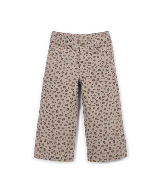 Pantalón Niña Algodón Topo Animal de Play Up - vista frontal.