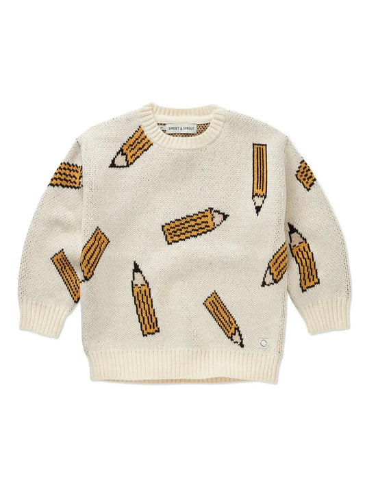 jersey de niño crudo Lápices de Sproet & Sprout, vista frontal.