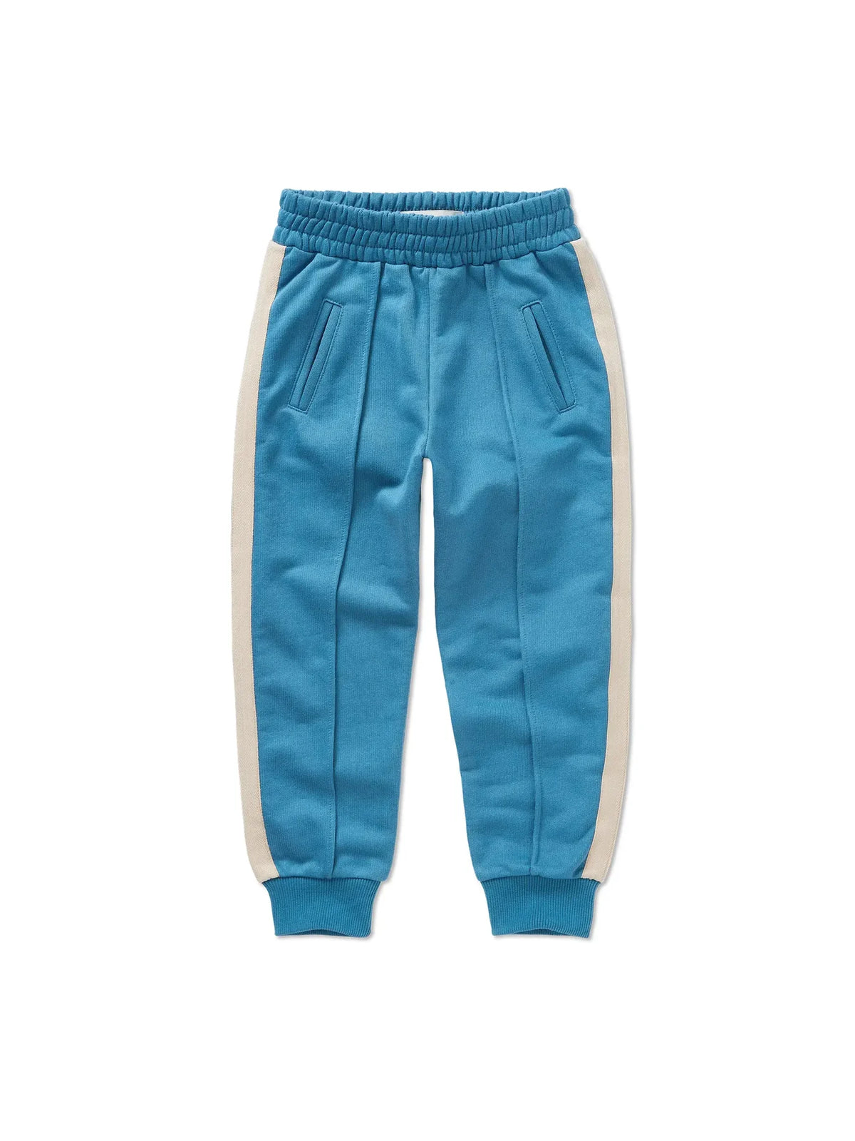 pantalón de niño azul oscuro Deportivo de Sproet & Sprout, vista frontal.
