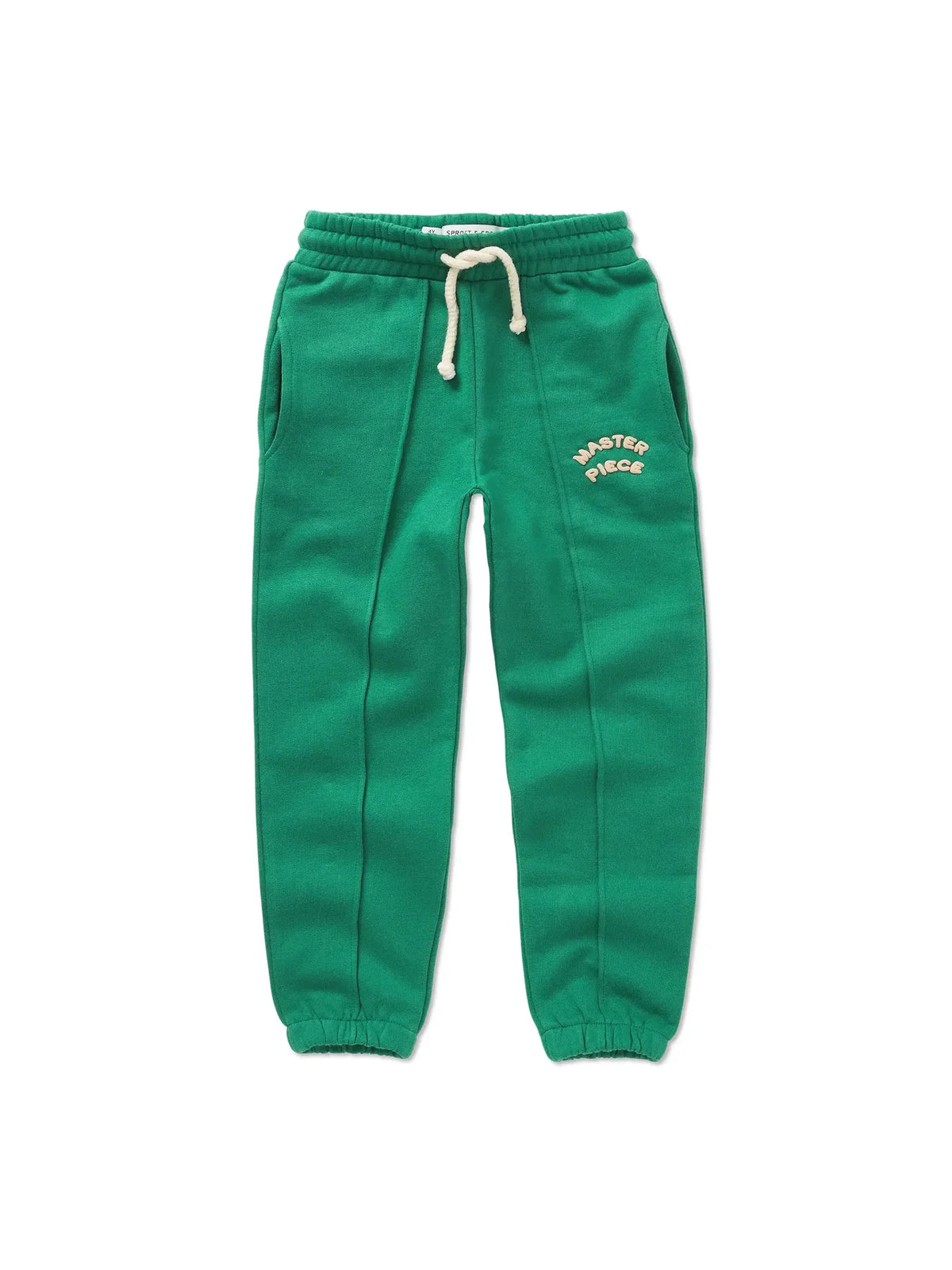 pantalón de niño verde Master Piece de Sproet & Sprout, vista frontal.