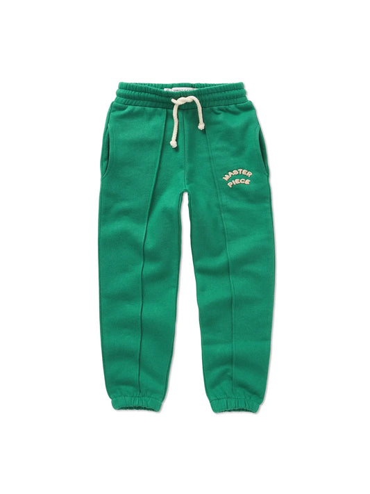 pantalón de niño verde Master Piece de Sproet & Sprout, vista frontal.