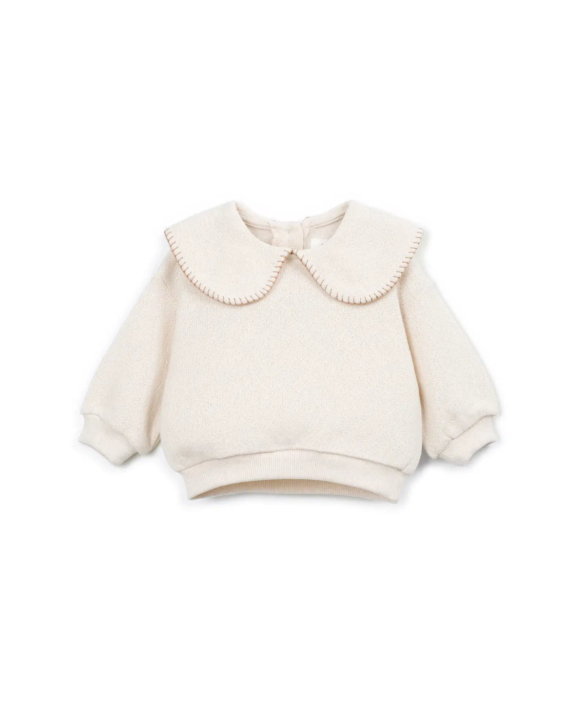 Sudadera Bebé Algodón Orgánico Cruda de Play Up - vista frontal.