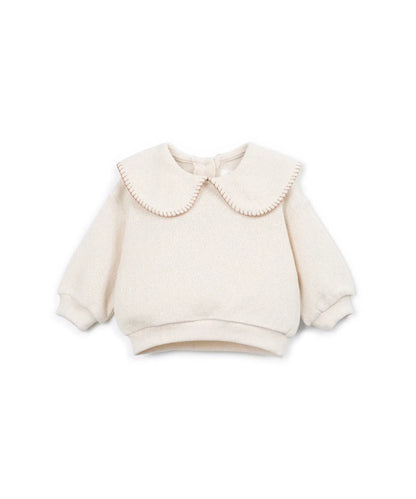 Sudadera Bebé Algodón Orgánico Cruda de Play Up - vista frontal.