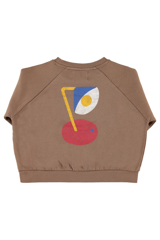 Sudadera de niño marrón con captain de Piupiuchick.