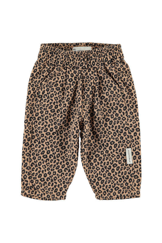 Pantalón de bebé marrón con animal print de Piupiuchick.